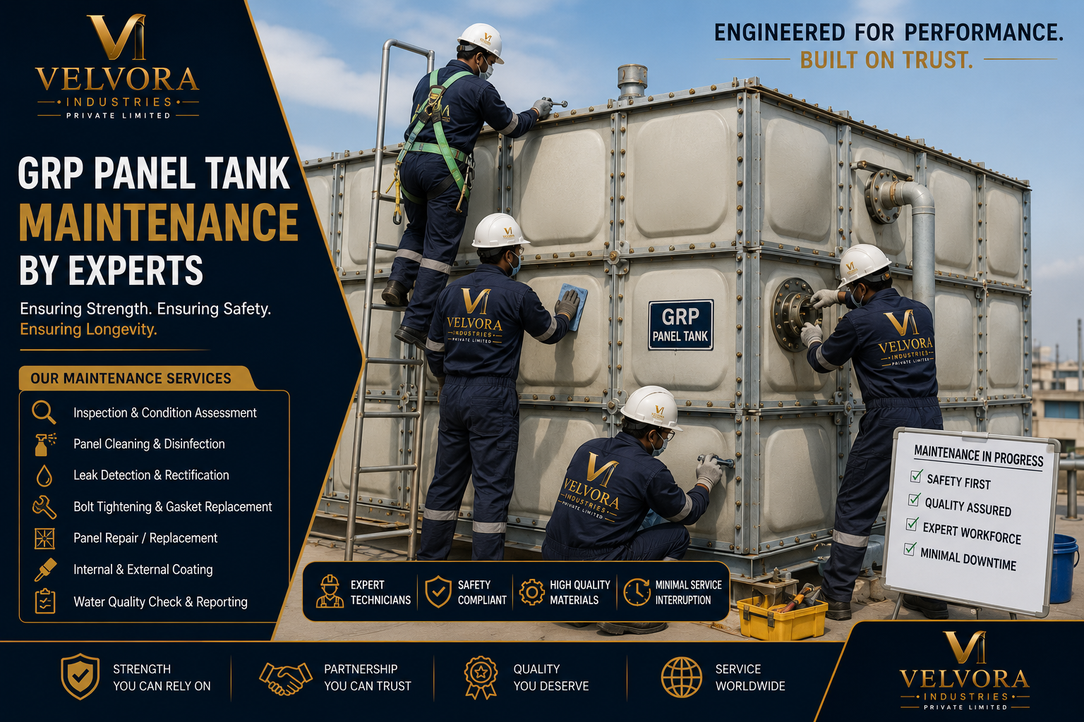 GRP lining solutions for water and wastewater treatment plants